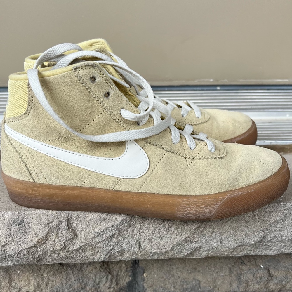 Nike Butter Yellow High-Top Sneakers